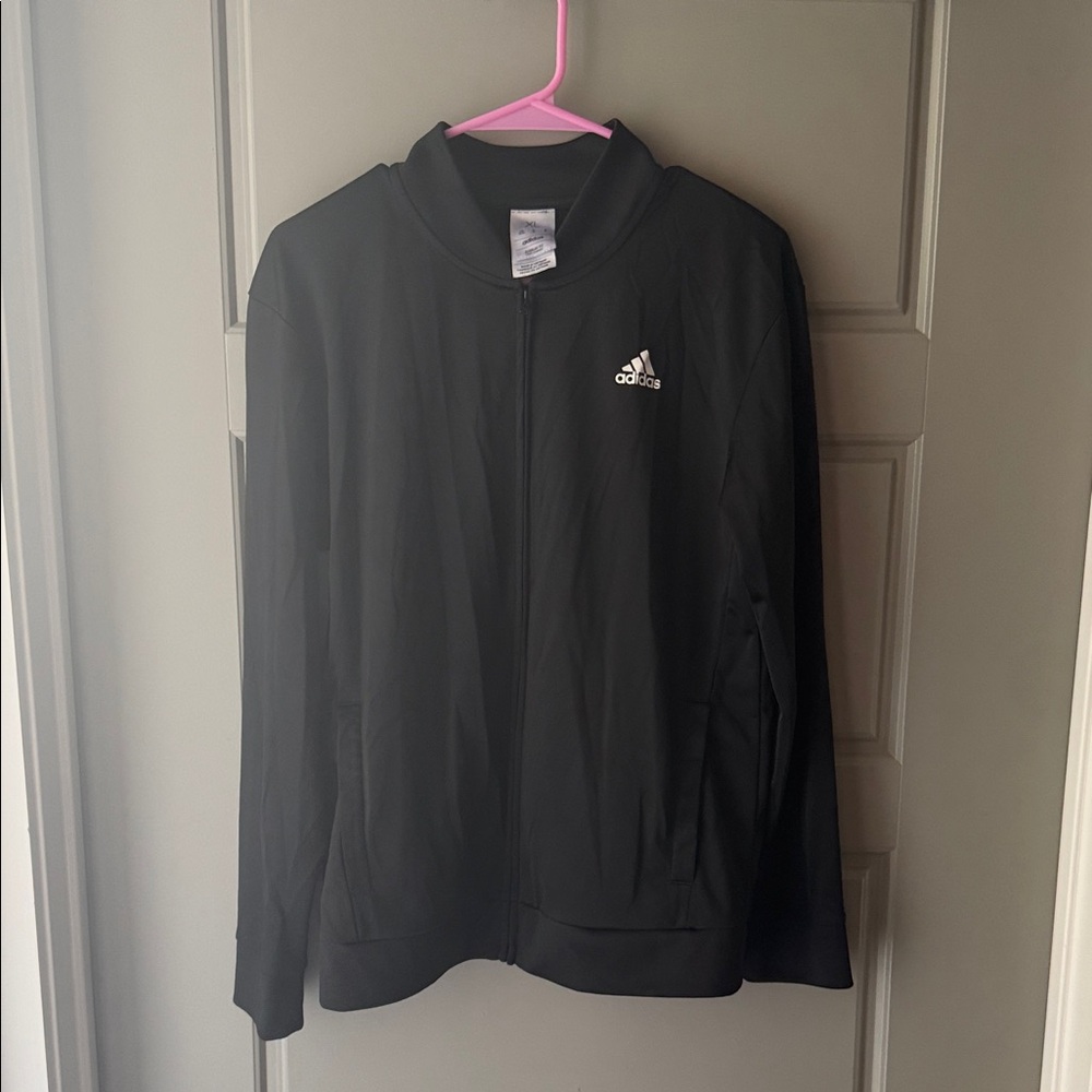 Adidas Kids Black Zip-Up Hoodie